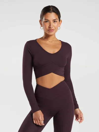 Crossover Long Sleeve Brown